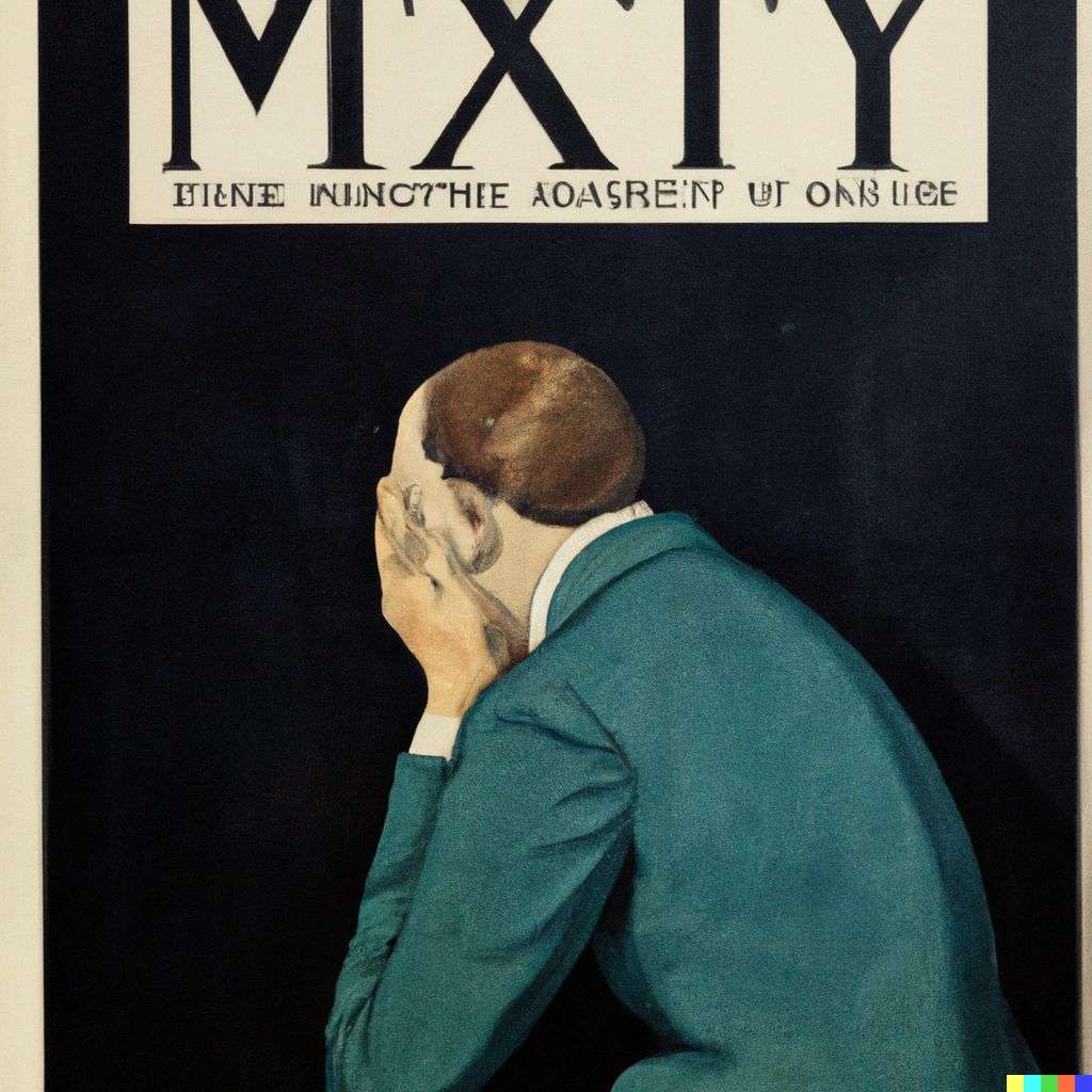 a representation of anxiety, front cover of Time magazine, 1930